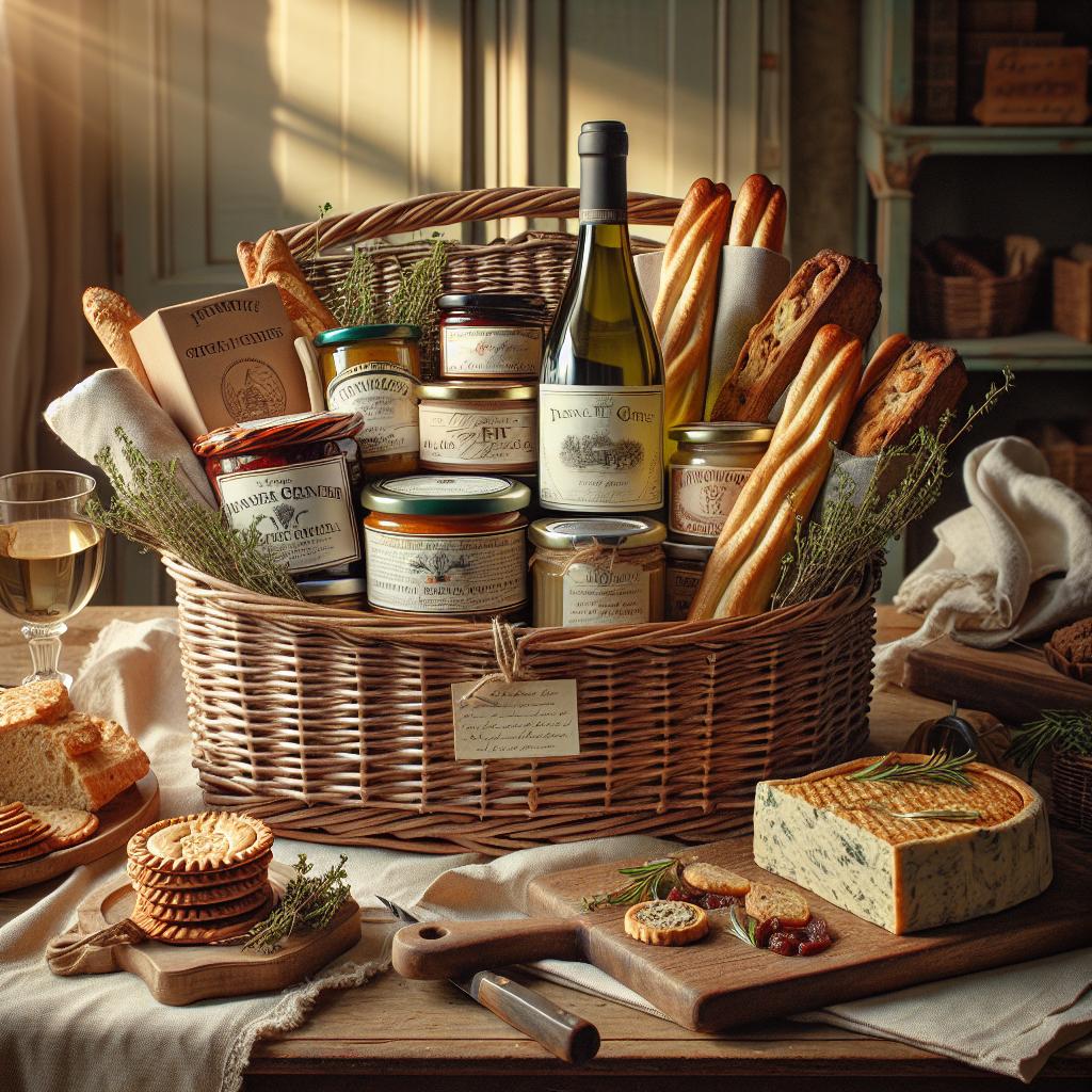 Panier gourmand de produits du terroir